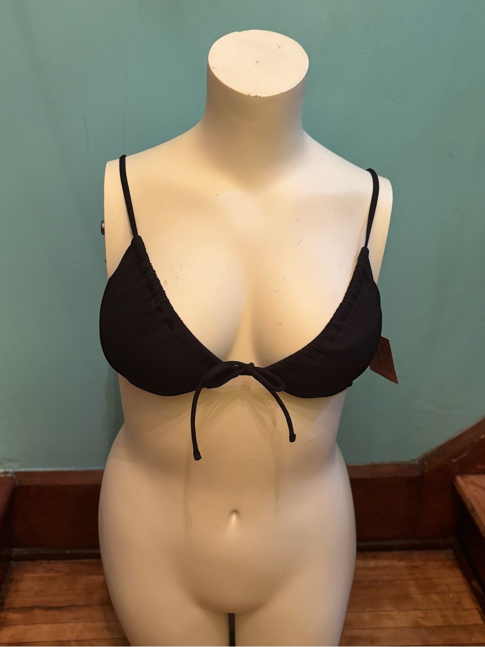 Shade & Shore Black Triangle Swim Bralette & bottoms